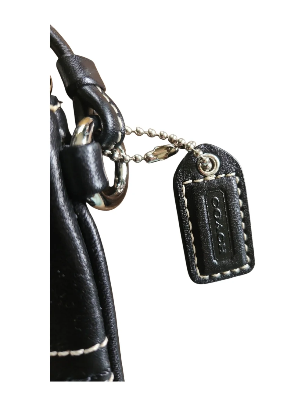 Vintage Coach SoHo Black Leather Wristlet - Picture 3 of 6